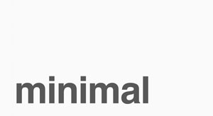 minimal