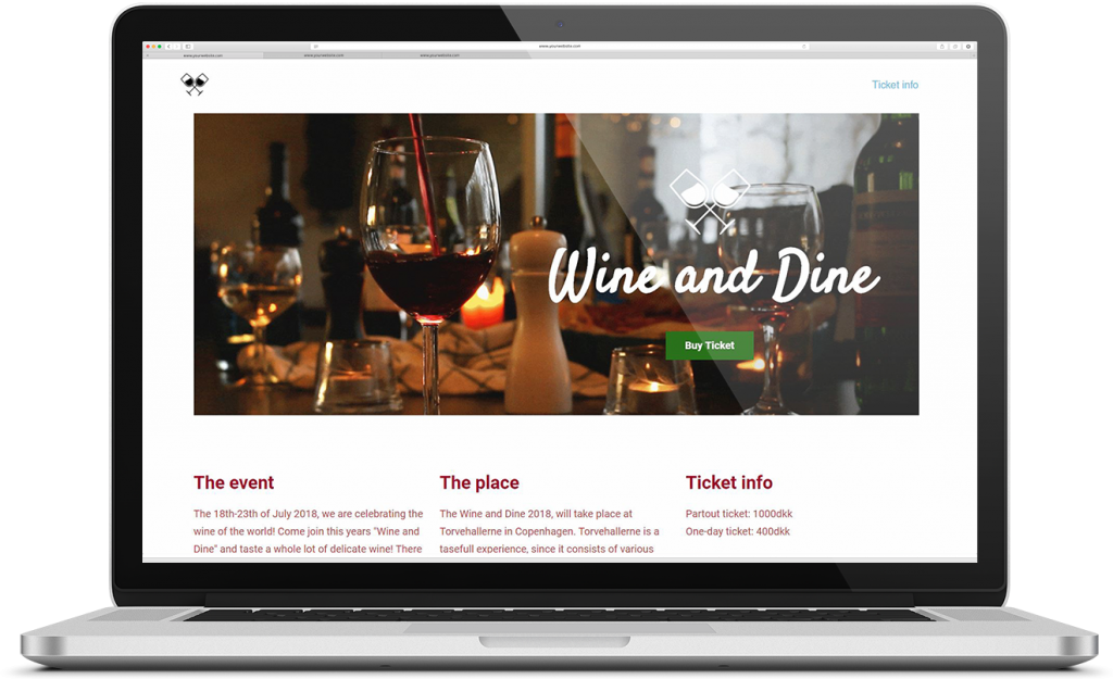 karoline, paarup, portfolio, website, project, wine, and, dine, webshop